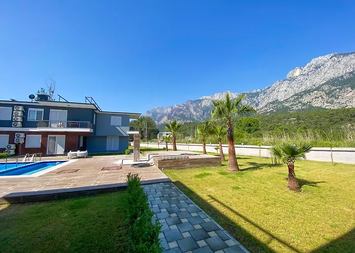 Palmiye Home Havuzlu Apart Dag Manzarali Goeynuek Kemer